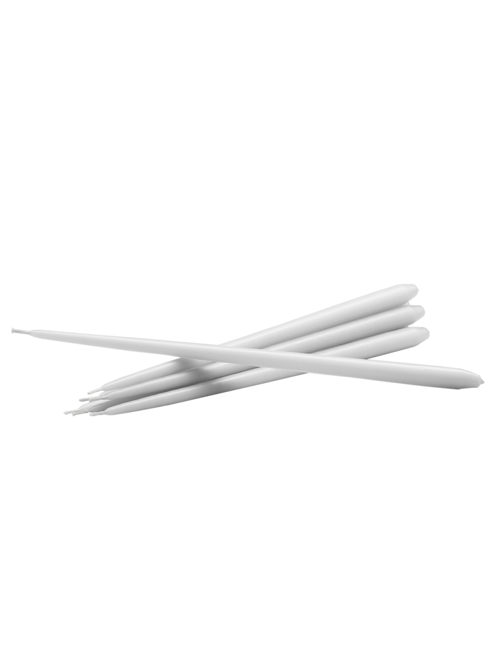 Taper candles - White, 6 pieces Stoff