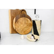 Laden Sie das Bild in den Galerie-Viewer, Black & Natural Striped Round Basket - 6" / 15cm Oxandbear