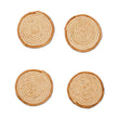 Laden Sie das Bild in den Galerie-Viewer, Soft Gold Ring Raffia Coasters (set of 4) Oxandbear