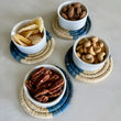 Laden Sie das Bild in den Galerie-Viewer, Blue Coastal Minimalism Woven Coasters (set of 4) Oxandbear