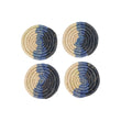 Laden Sie das Bild in den Galerie-Viewer, Blue Coastal Minimalism Woven Coasters (set of 4) Oxandbear