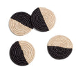 Laden Sie das Bild in den Galerie-Viewer, Half Moon Raffia Drink Coasters (set of 4) Oxandbear