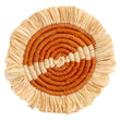 Laden Sie das Bild in den Galerie-Viewer, Earthen Craft Fringed Coasters - Earth Orange (set of 4) Oxandbear