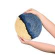 Laden Sie das Bild in den Galerie-Viewer, Copy of Striped Black & Natural Round Basket - 10" /  25cm Oxandbear