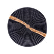 Laden Sie das Bild in den Galerie-Viewer, Banana Striped Black Round Basket - 12" /  30,5cm Oxandbear