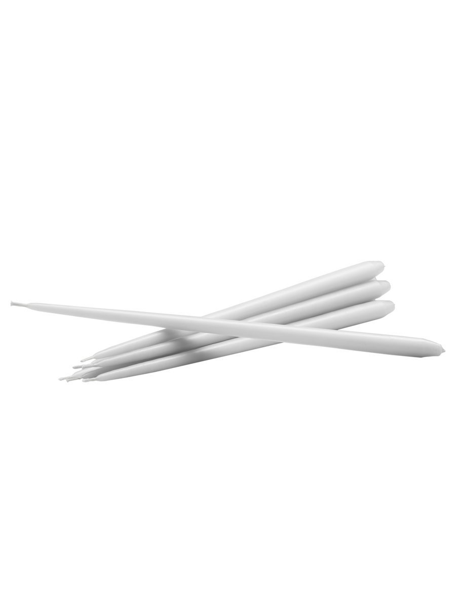 Taper candles - White, 6 pieces Stoff