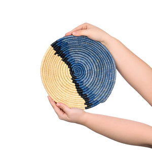 Copy of Striped Black & Natural Round Basket - 10" /  25cm Oxandbear