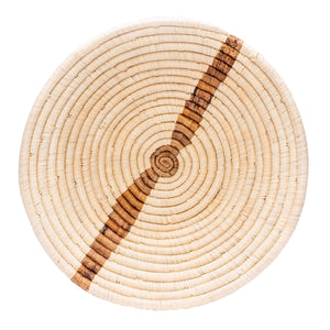 Banana Bark Striped Round Basket - 12" /  30,5cm Oxandbear