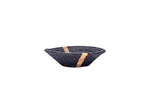 Banana Striped Black Round Basket - 12" /  30,5cm Oxandbear