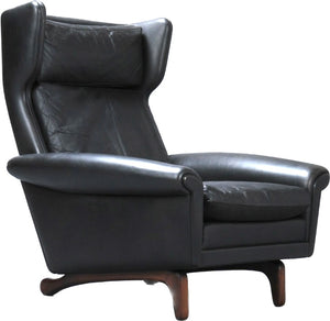 Aage Christiansen Leather Lounge Chair Oxandbear