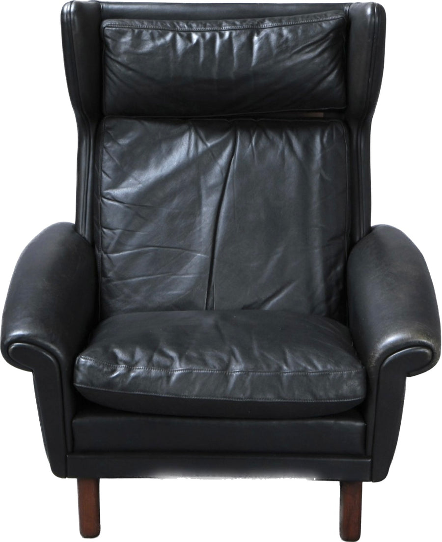 Aage Christiansen Leather Lounge Chair Oxandbear